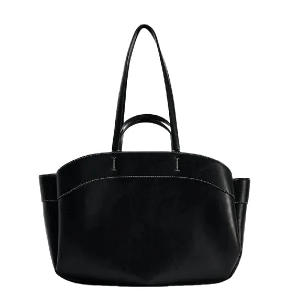 A&A Faux Leather Retro Tote Bag