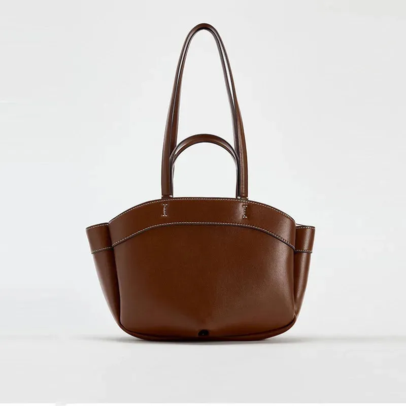 A&A Faux Leather Retro Tote Bag