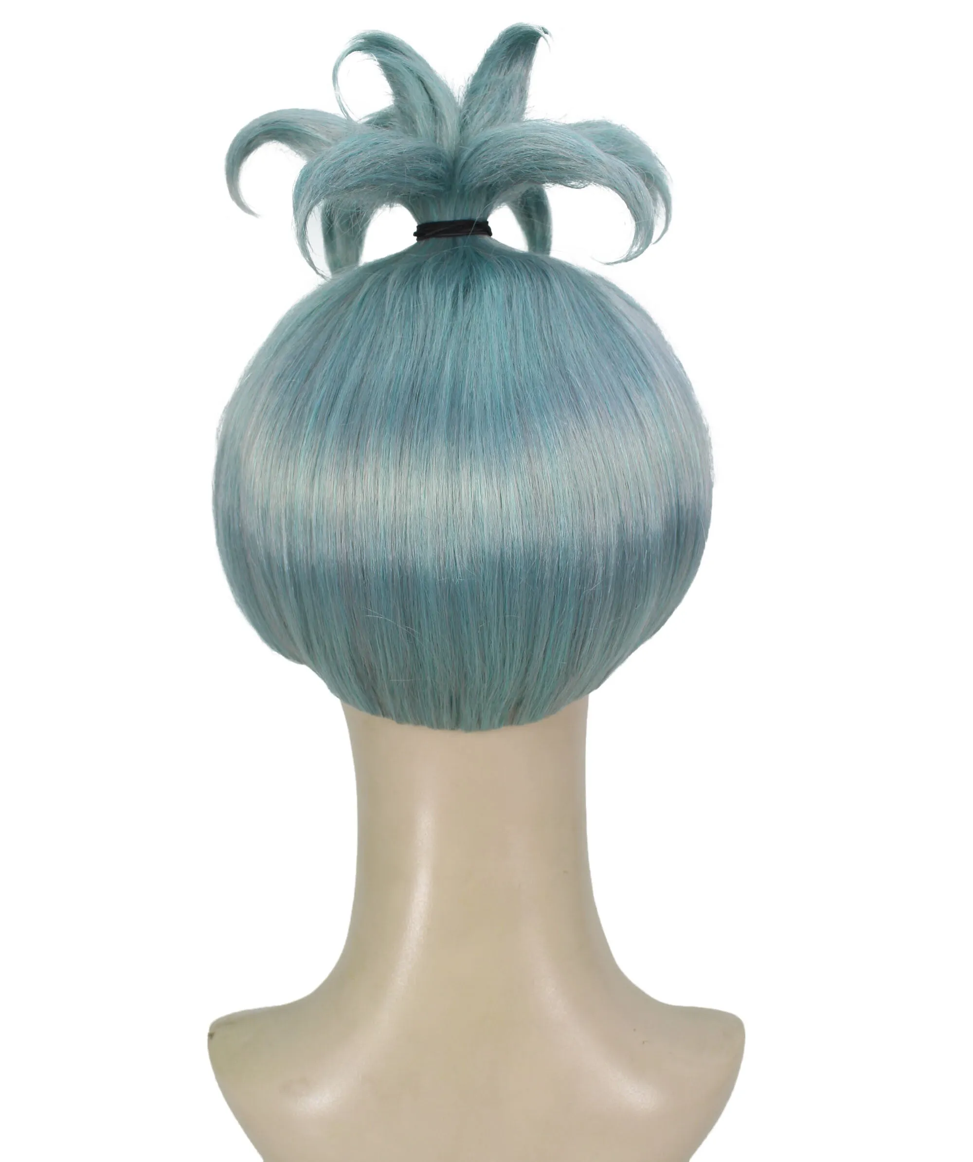 Adult Men's Anime Witch Grey Blue Cospaly Short Bun Wig | Perfect for Cosplay | Flame-retardant Synthetic Fiber