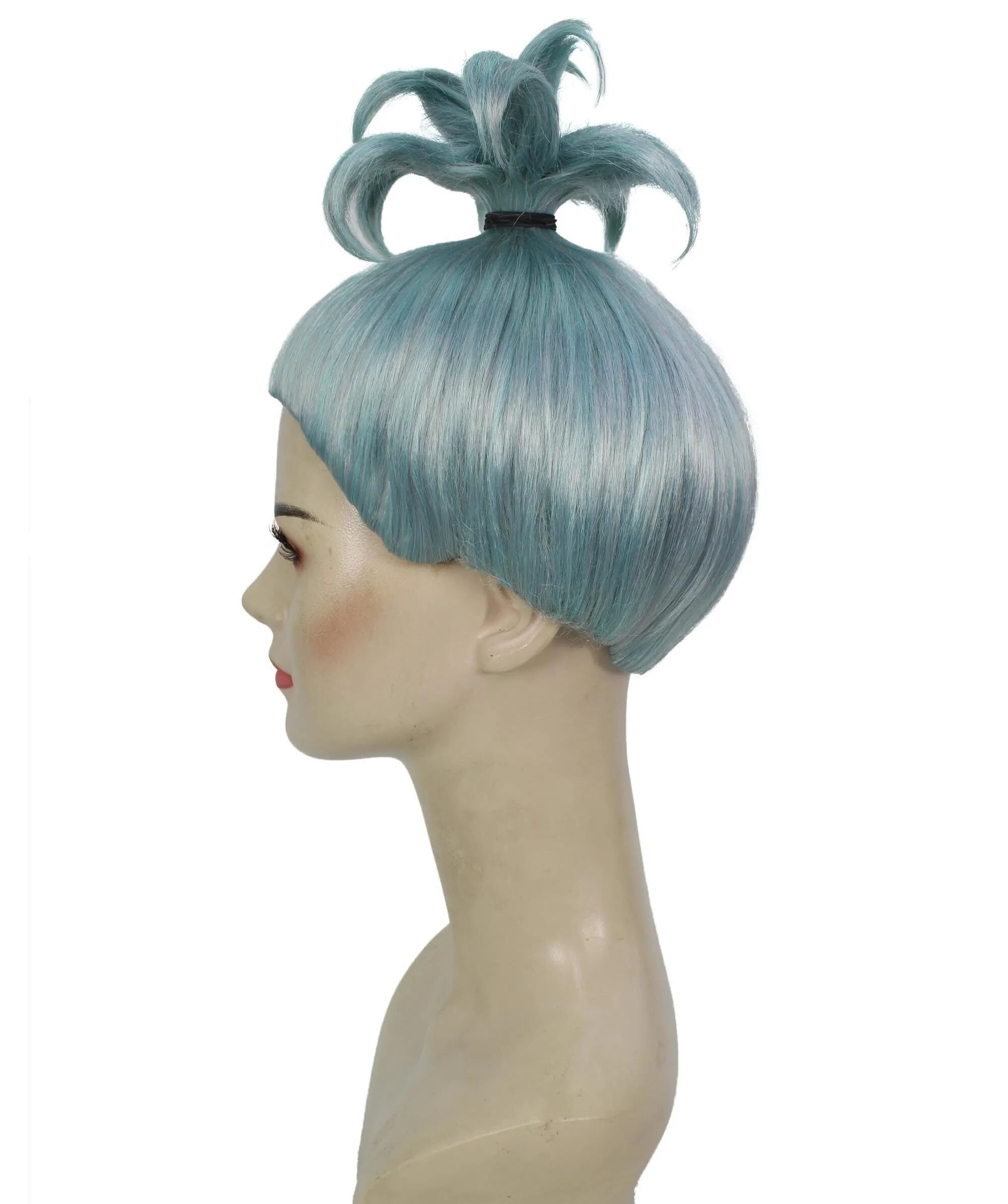 Adult Men's Anime Witch Grey Blue Cospaly Short Bun Wig | Perfect for Cosplay | Flame-retardant Synthetic Fiber