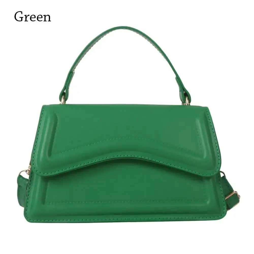 Amozae-New Fashion Sling Shoulder Bag Trend PU Leather Messenger Handbags Solid Color Leisure Stylish Crossbody Bags For Women Girls