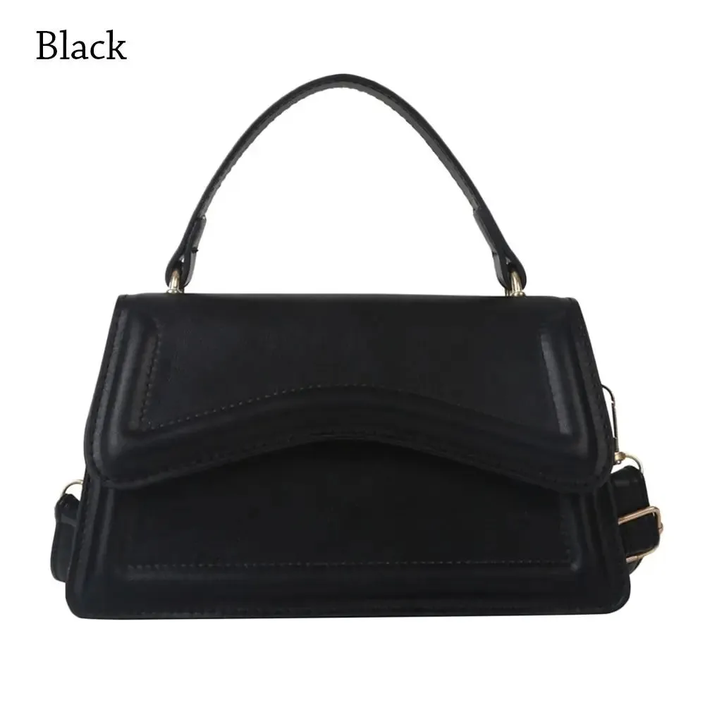 Amozae-New Fashion Sling Shoulder Bag Trend PU Leather Messenger Handbags Solid Color Leisure Stylish Crossbody Bags For Women Girls