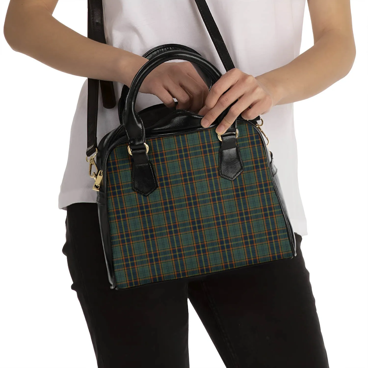 Antrim County Ireland Tartan Shoulder Handbags