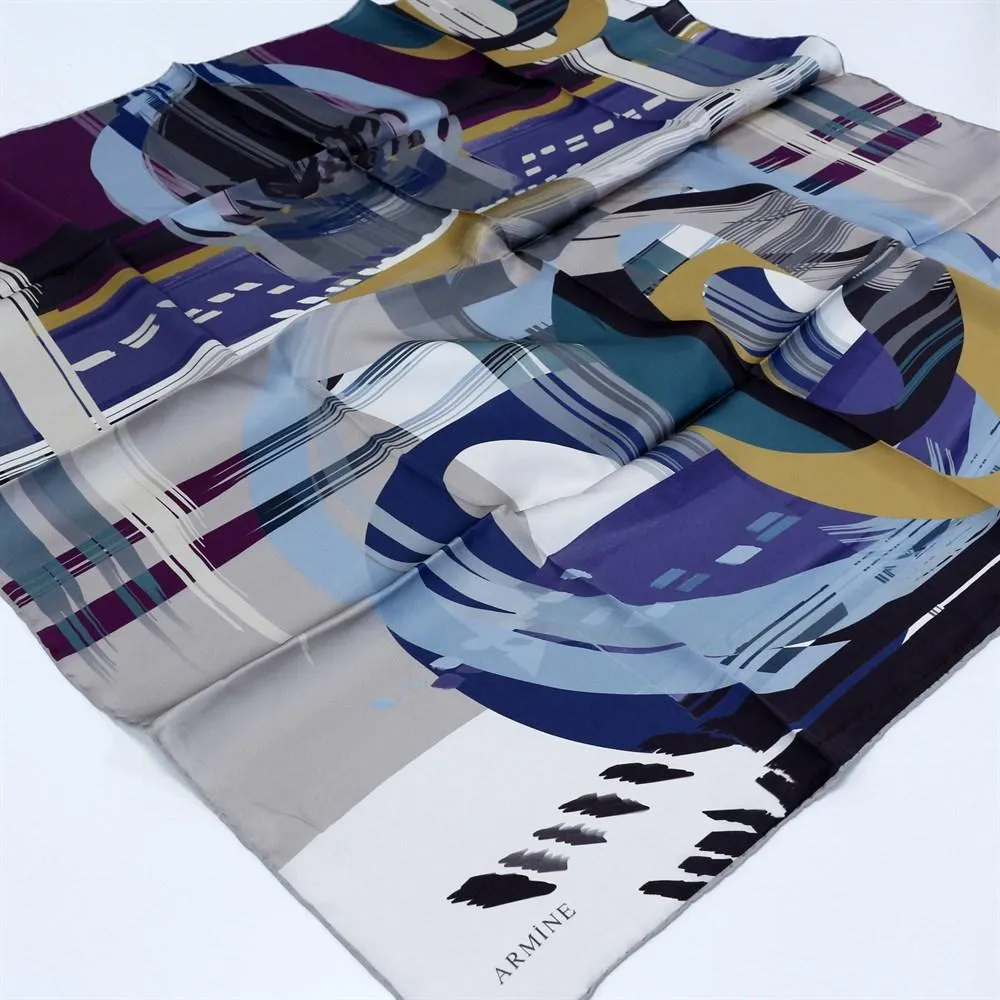 Armine Grafitti Stylish Silk Scarf No.83