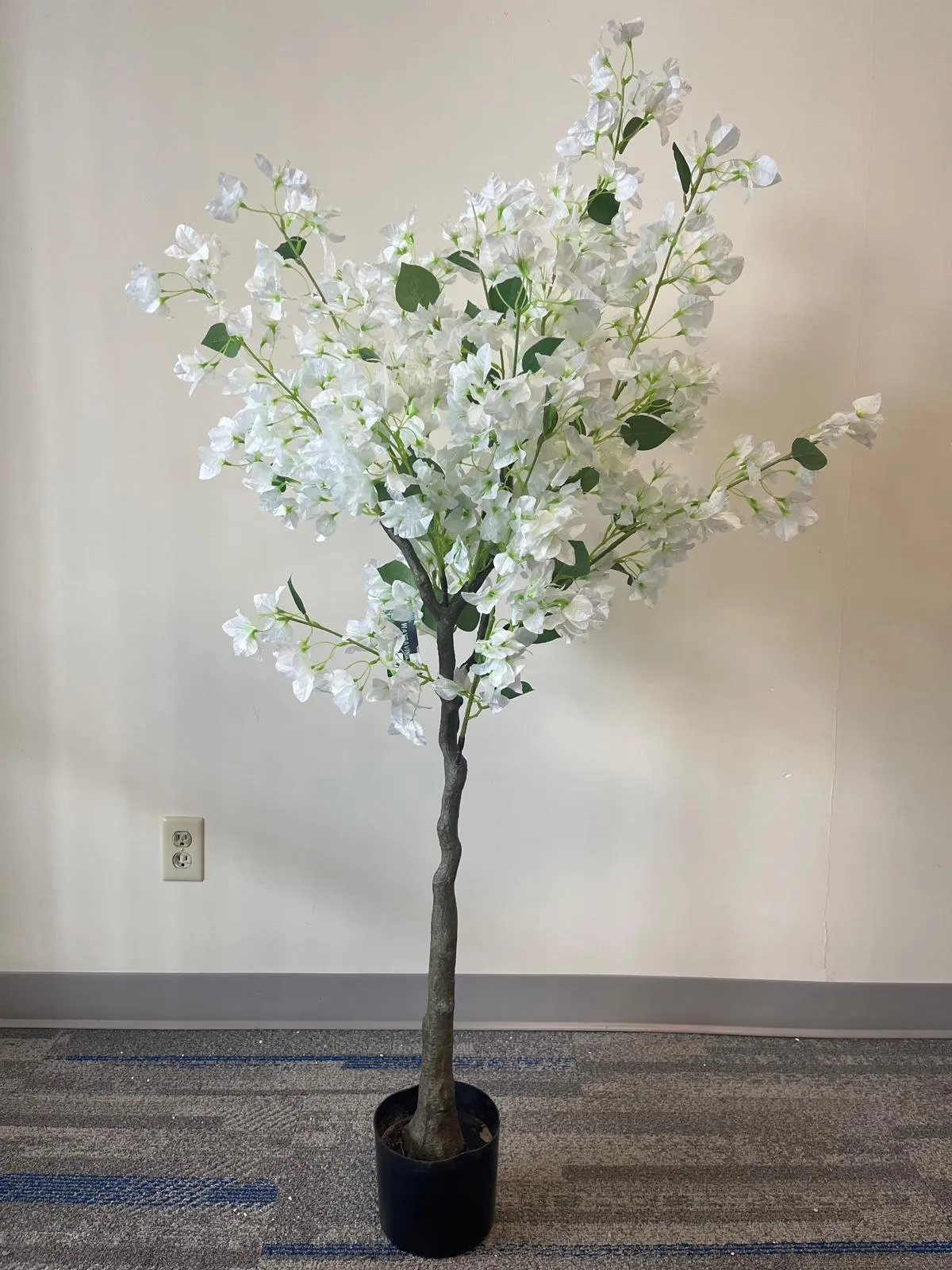 Artificial Bougainvillea tree (white) -5'