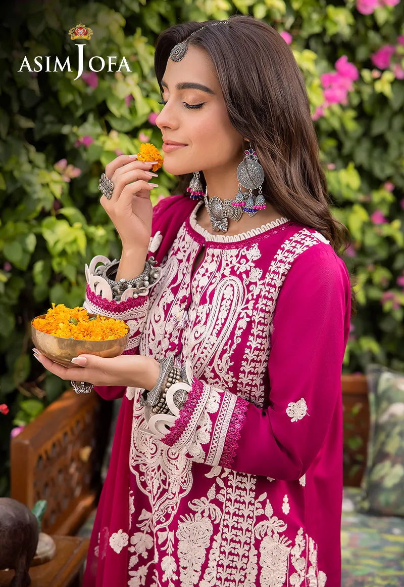 Asim Jofa Shadow Work Lawn Silk Collection – AJSW-18