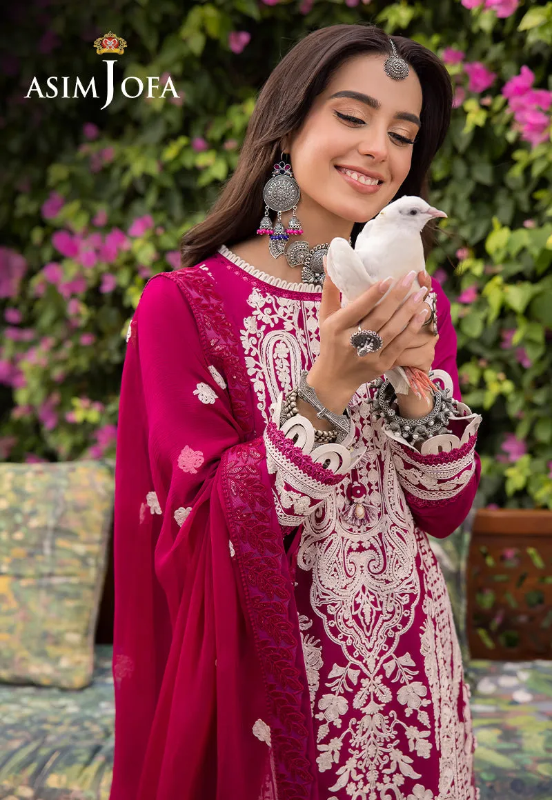 Asim Jofa Shadow Work Lawn Silk Collection – AJSW-18