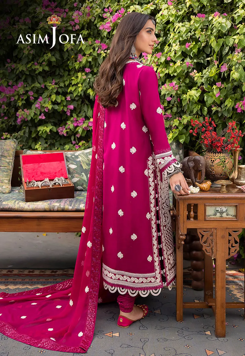 Asim Jofa Shadow Work Lawn Silk Collection – AJSW-18