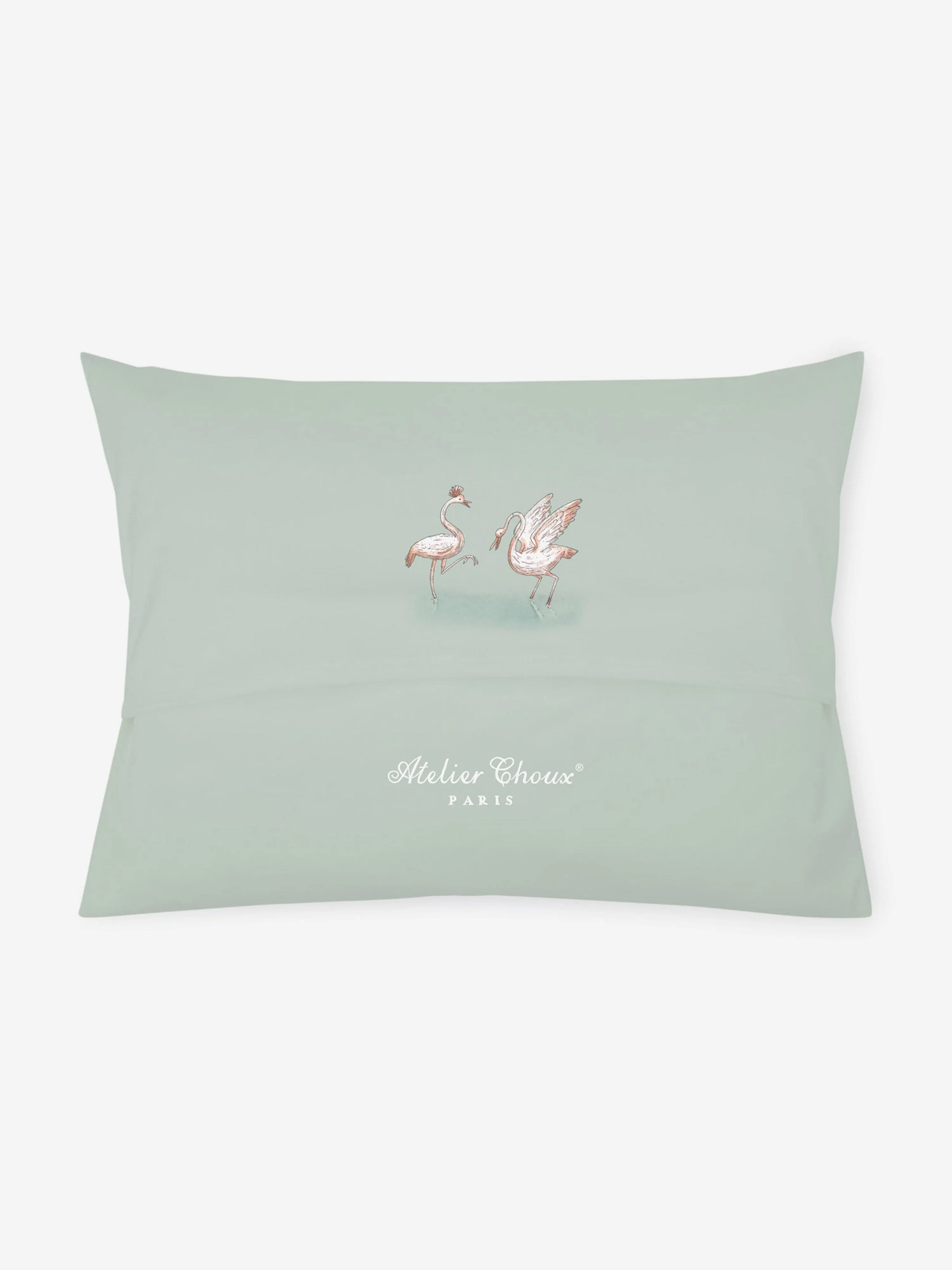 Atelier Choux Baby Tapestry Satin Pillow Cover in Green (40 cm x 30 cm)