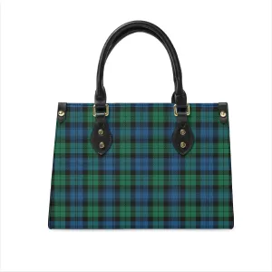 Black Watch Ancient Tartan Leather Bag