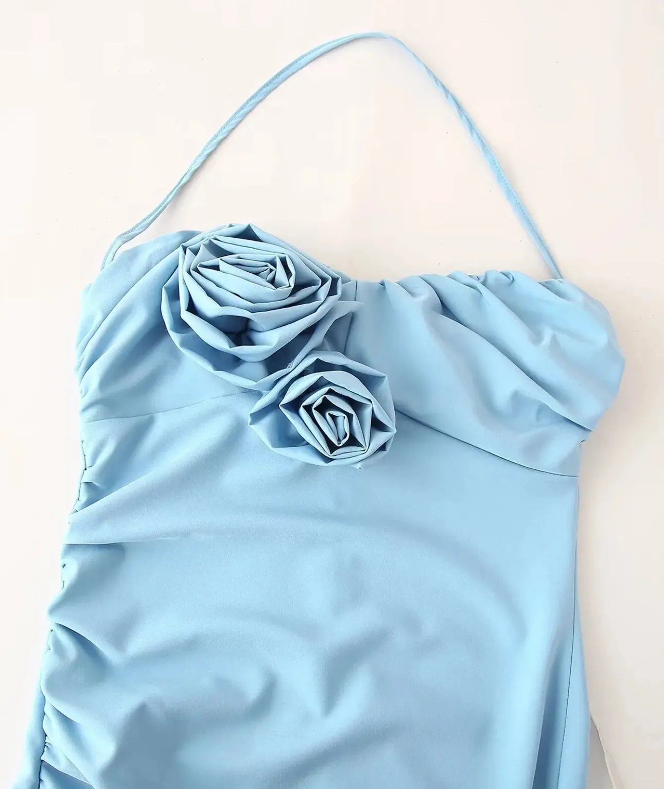 Blue rose dress