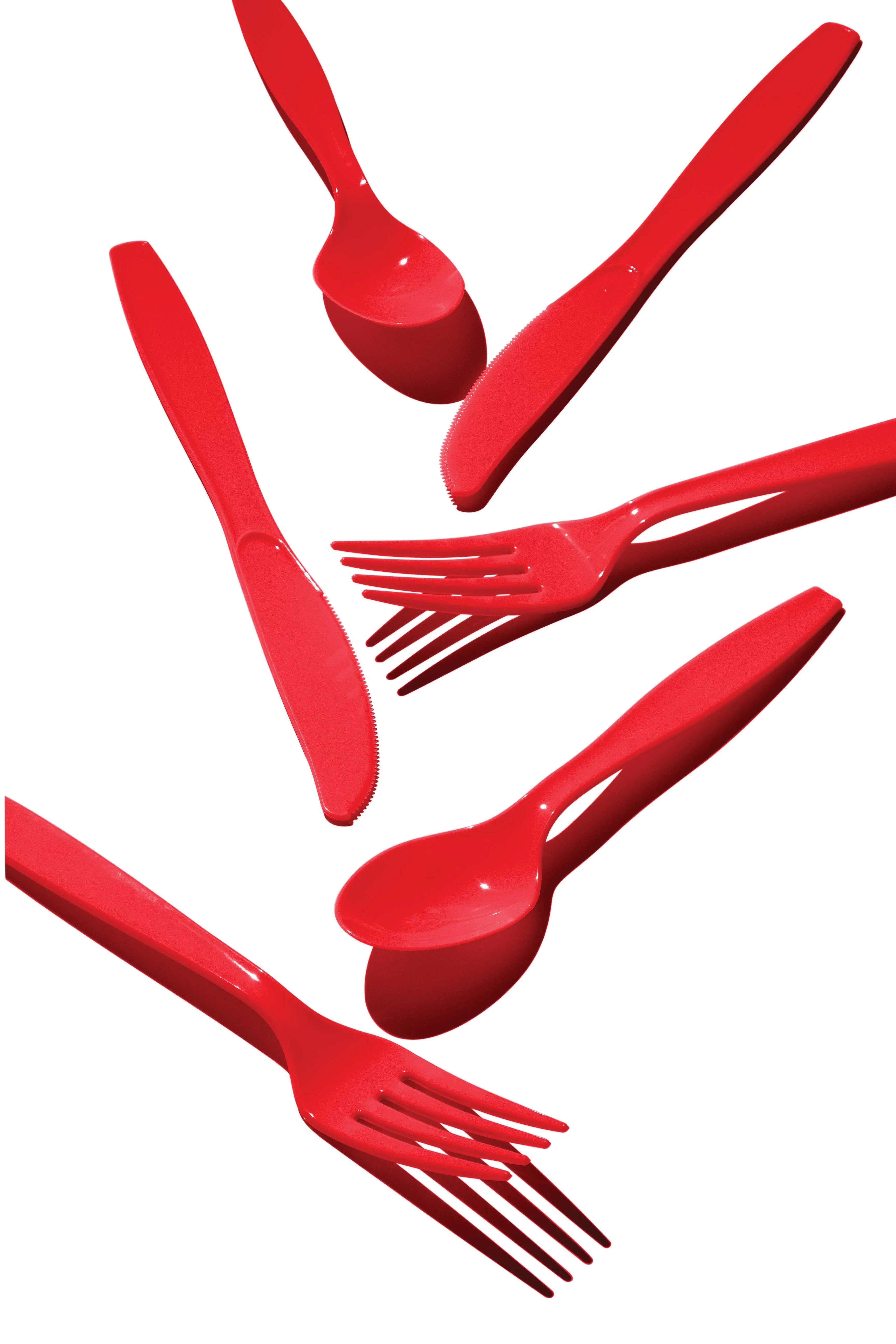 Bulk Classic Red Assorted Cutlery (288 per Case)