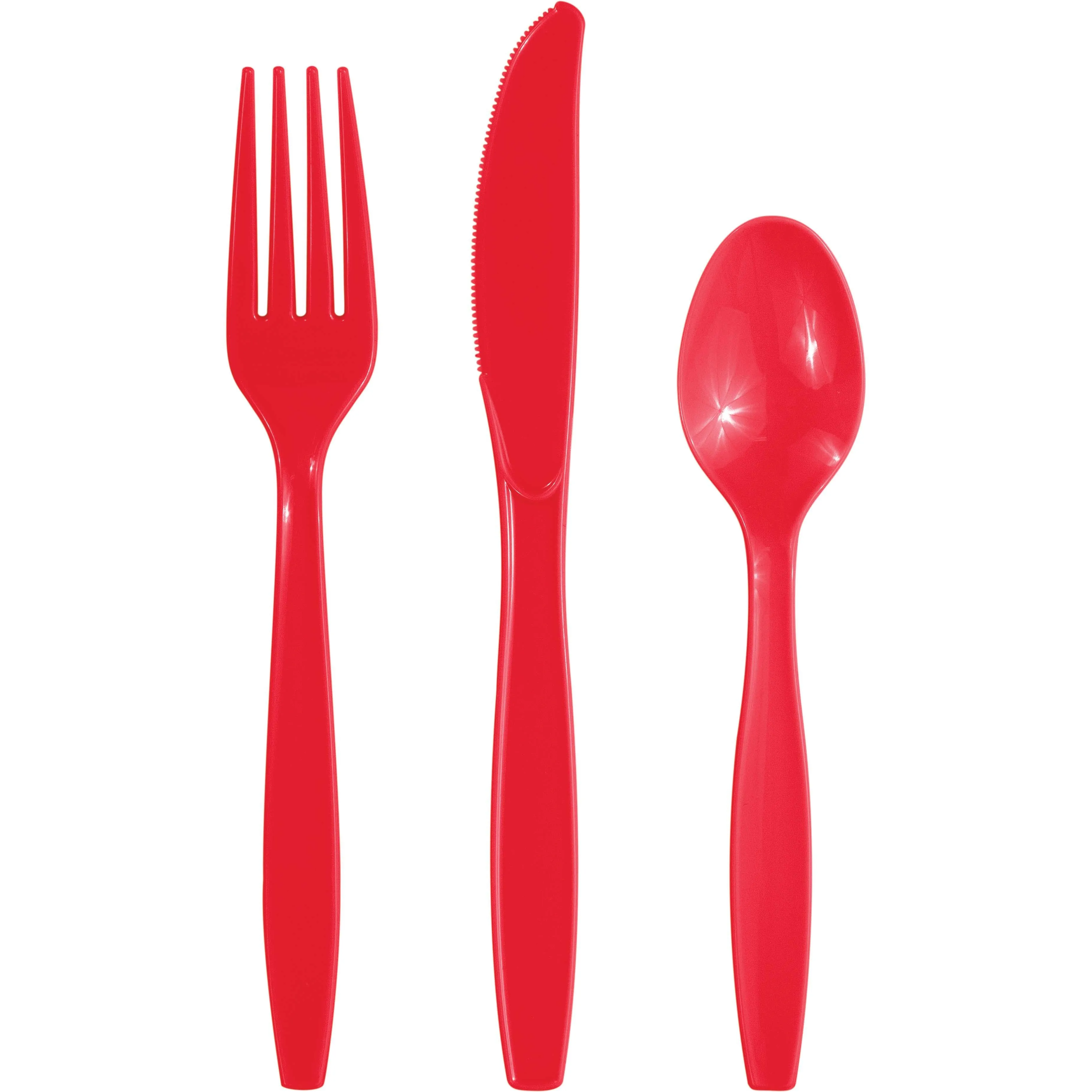 Bulk Classic Red Assorted Cutlery (288 per Case)