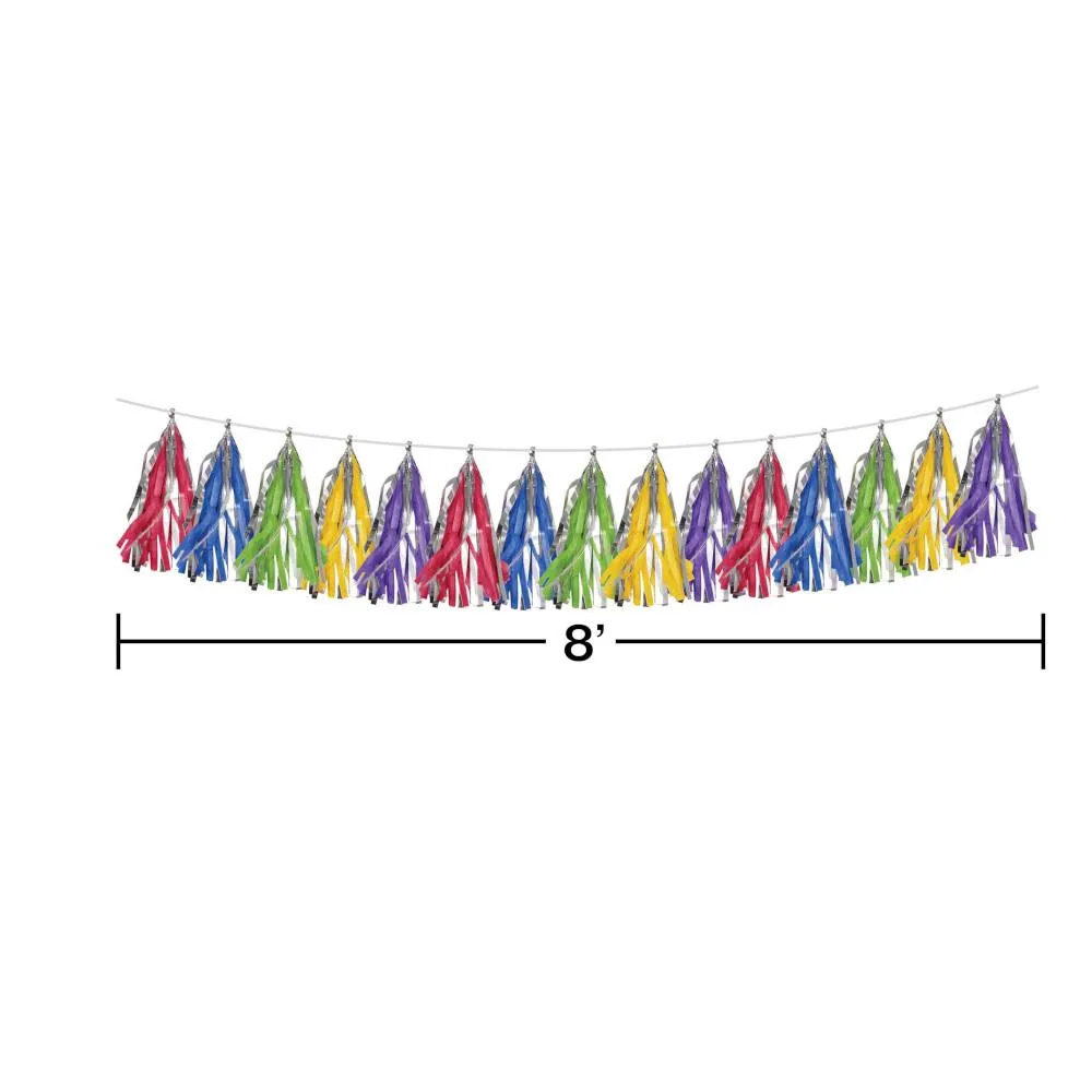 Bulk Primary Color Tassel Garlands (6 per Case)