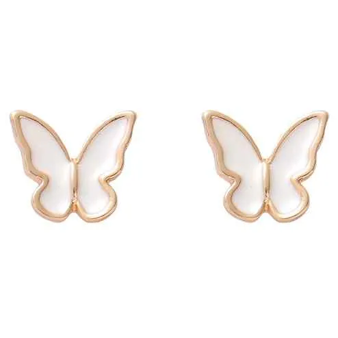 Butterfly Clip On Stud Earrings