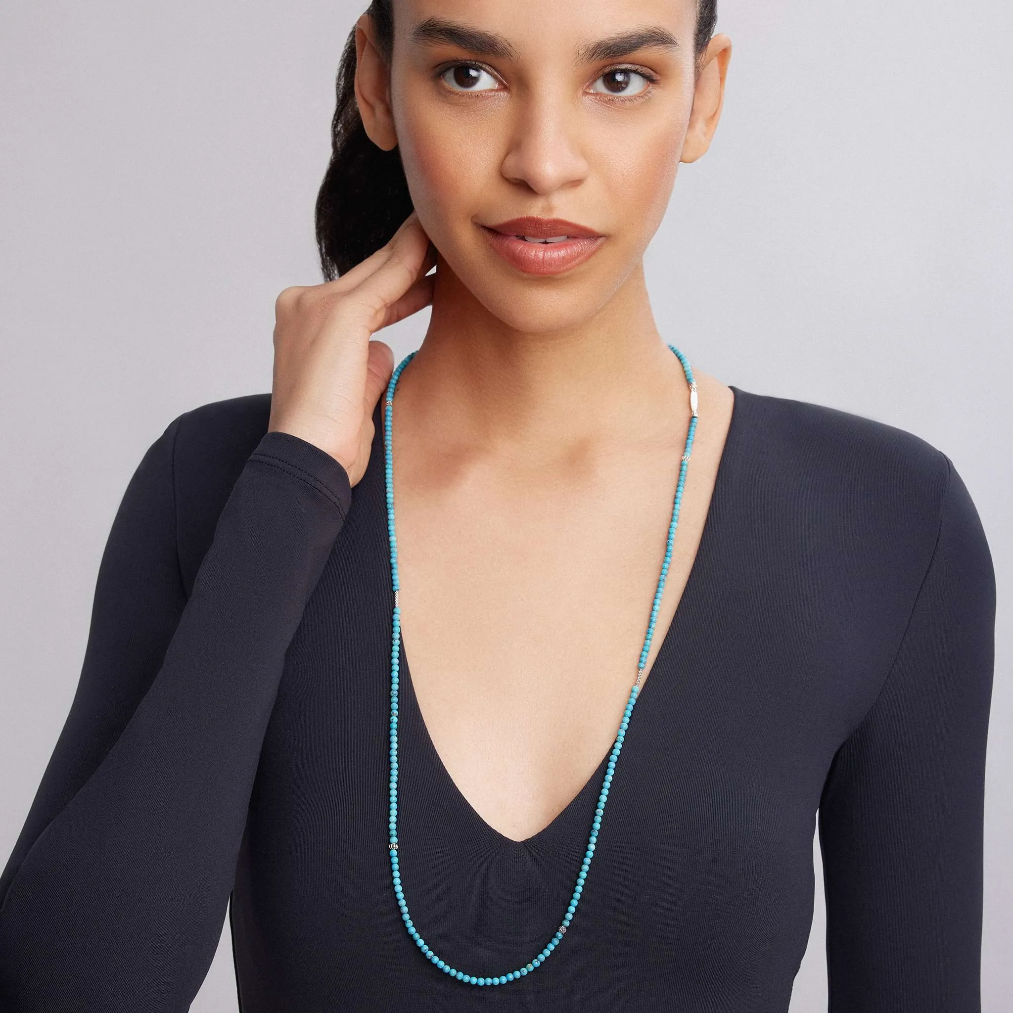 Caviar Icon Turquoise Necklace