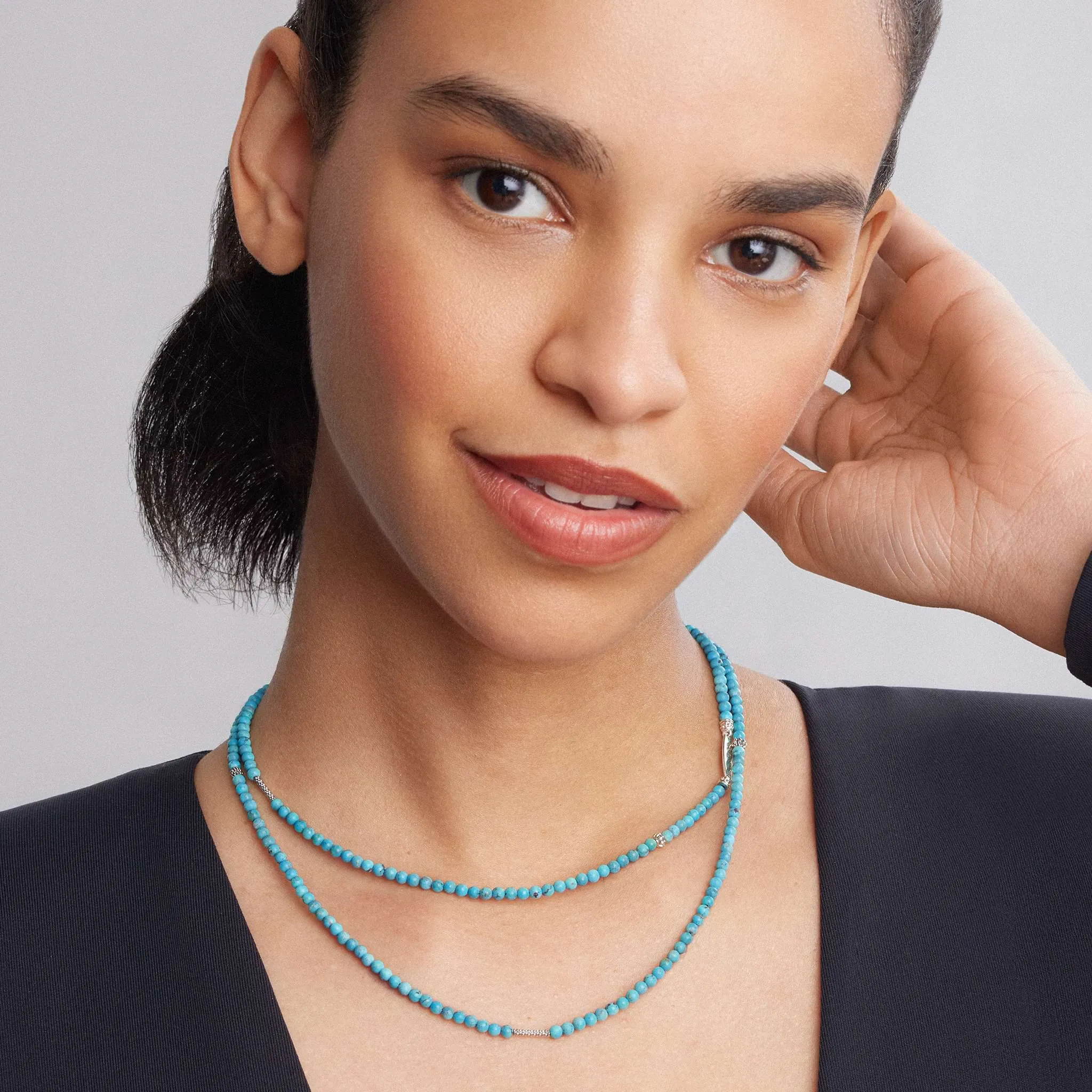 Caviar Icon Turquoise Necklace