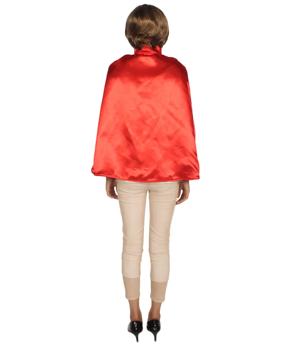 Child's King/Queen Reversible Vampire Cape Costume | Red & Black Cosplay