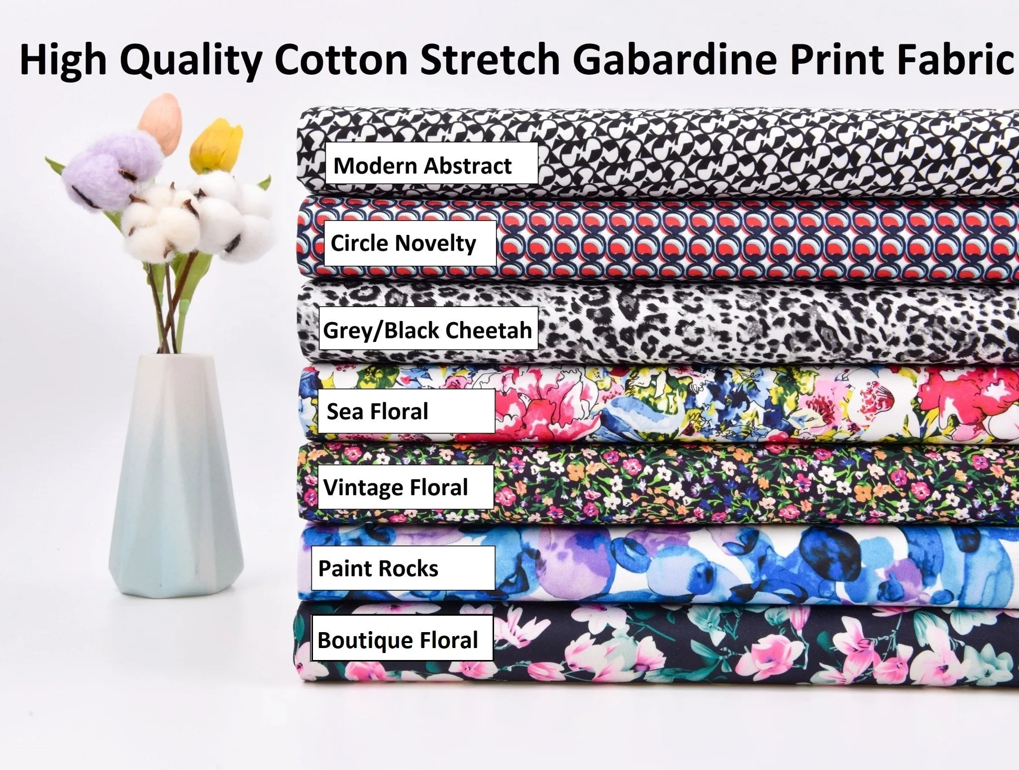 Cotton Stretch Print Fabric