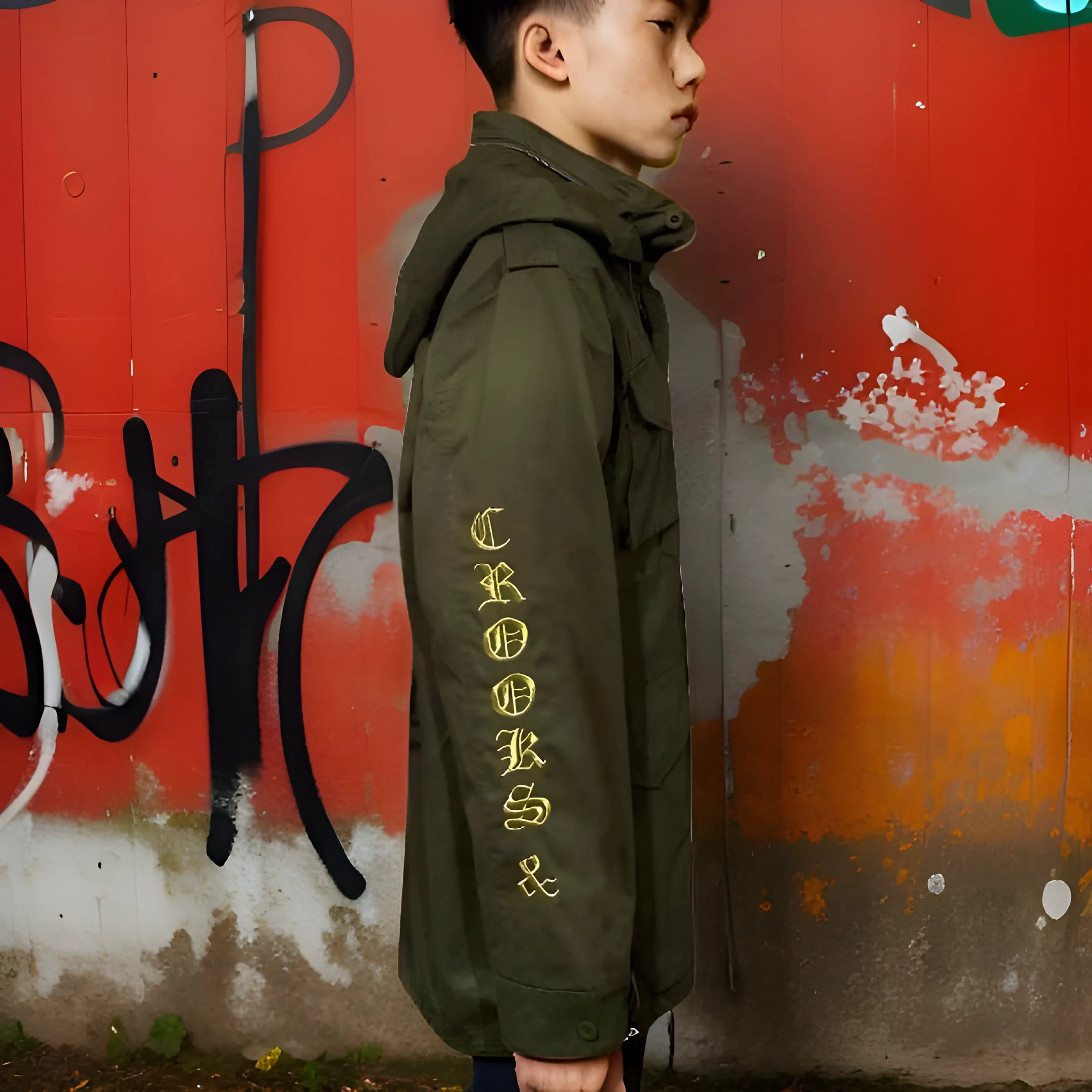 ^CROOKS & CASTLES^ (OLIVE GREEN) ~MAJOR GENERAL~ FALL JACKETS FOR MEN (OLIVE)