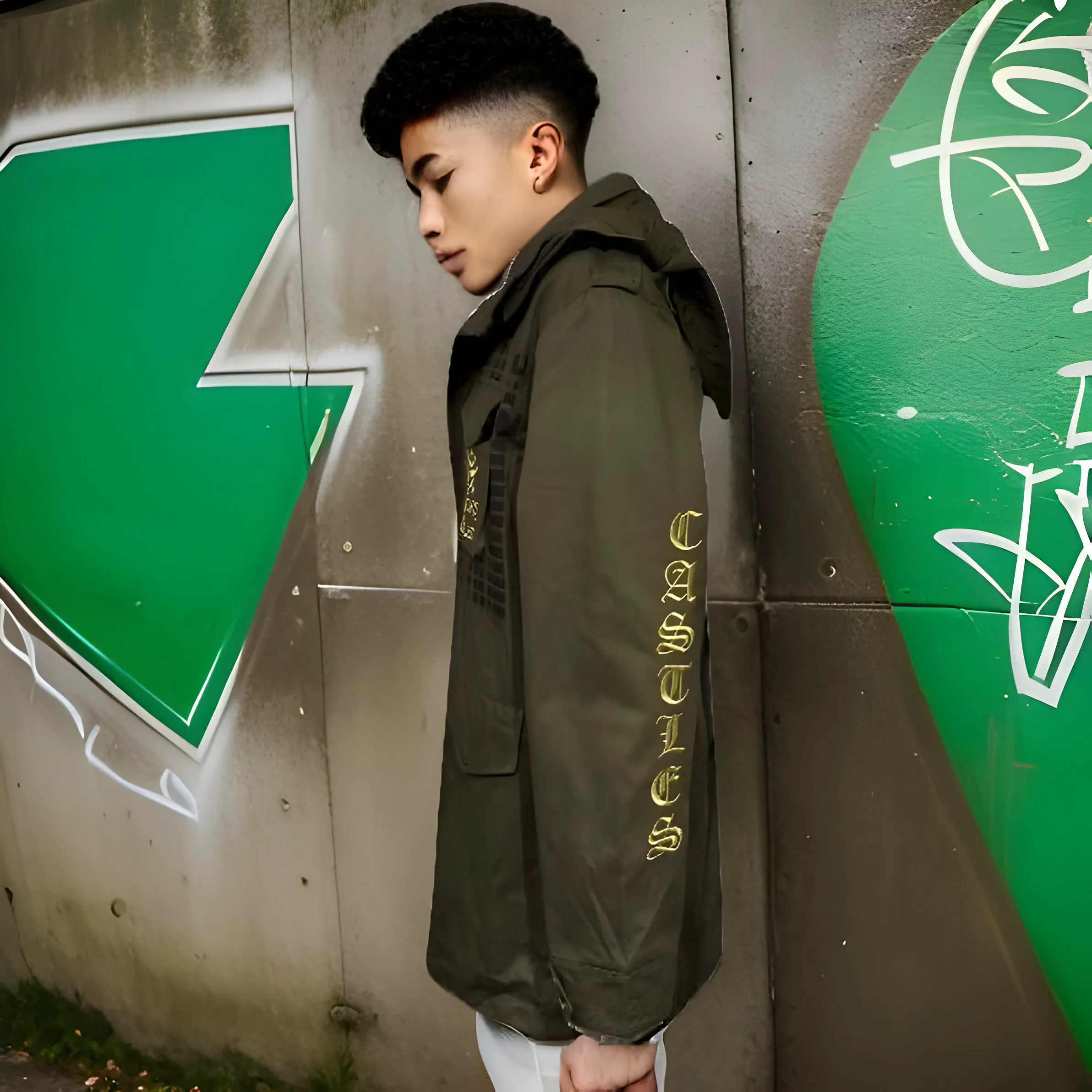 ^CROOKS & CASTLES^ (OLIVE GREEN) ~MAJOR GENERAL~ FALL JACKETS FOR MEN (OLIVE)