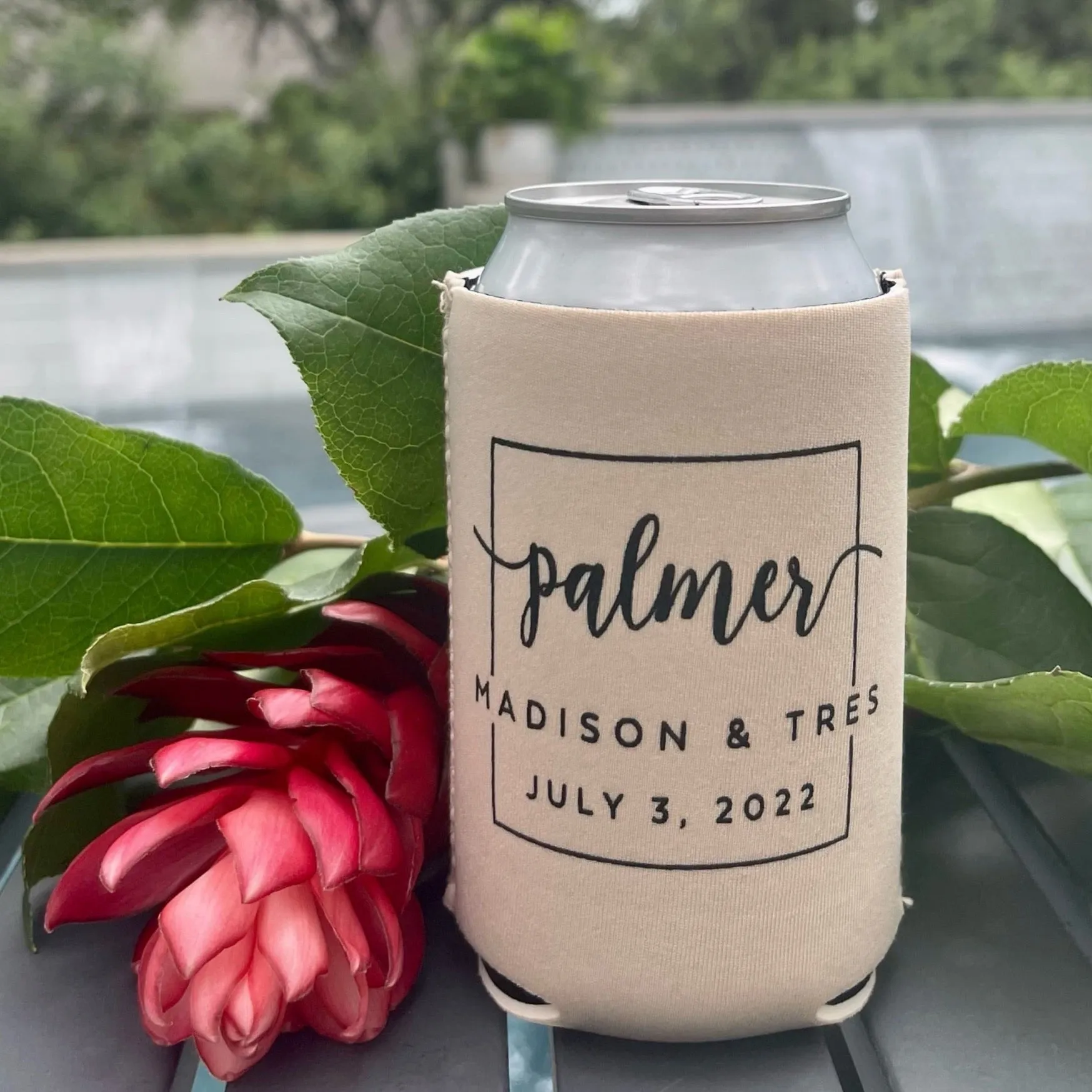 Custom Neutral Themed Can Coolers