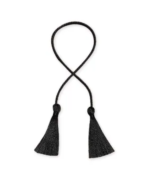 Double Black Metallic Tassel