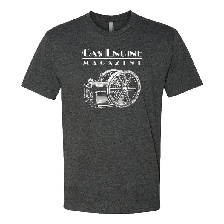 GAS ENGINE MAGAZINE CHARCOAL GREY T-SHIRT