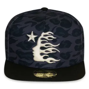 Hellstar Cheetah Print Black Snapback Hat