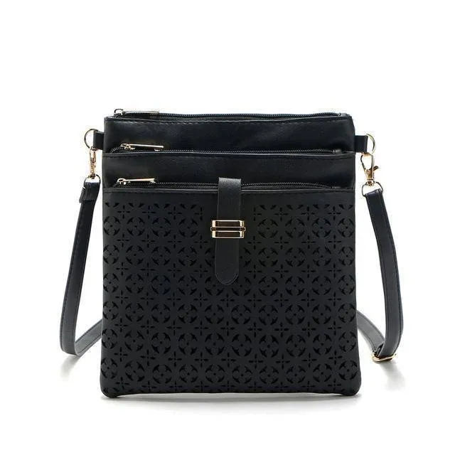 Hollow out shoulder, cross body bag