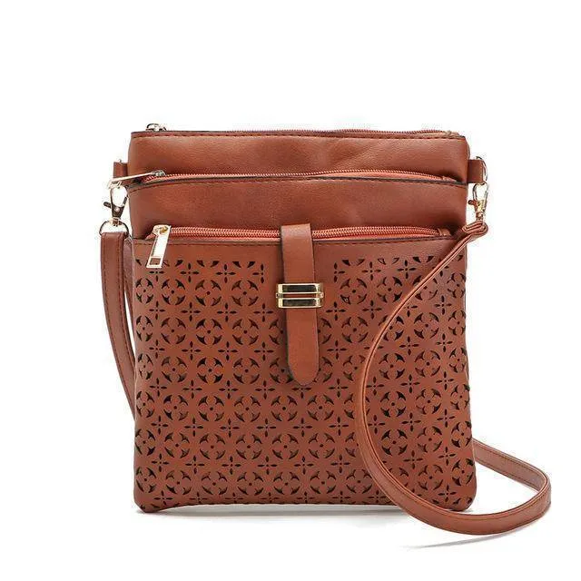 Hollow out shoulder, cross body bag