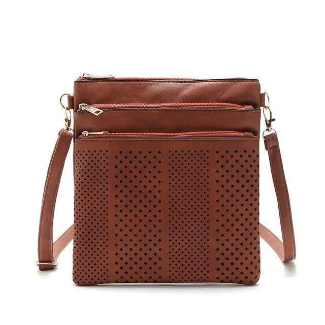 Hollow out shoulder, cross body bag