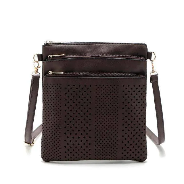 Hollow out shoulder, cross body bag