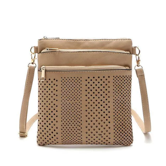 Hollow out shoulder, cross body bag