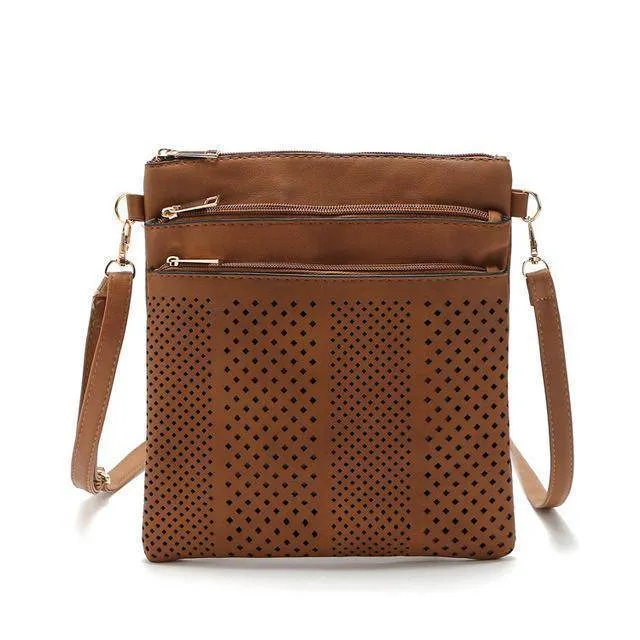 Hollow out shoulder, cross body bag