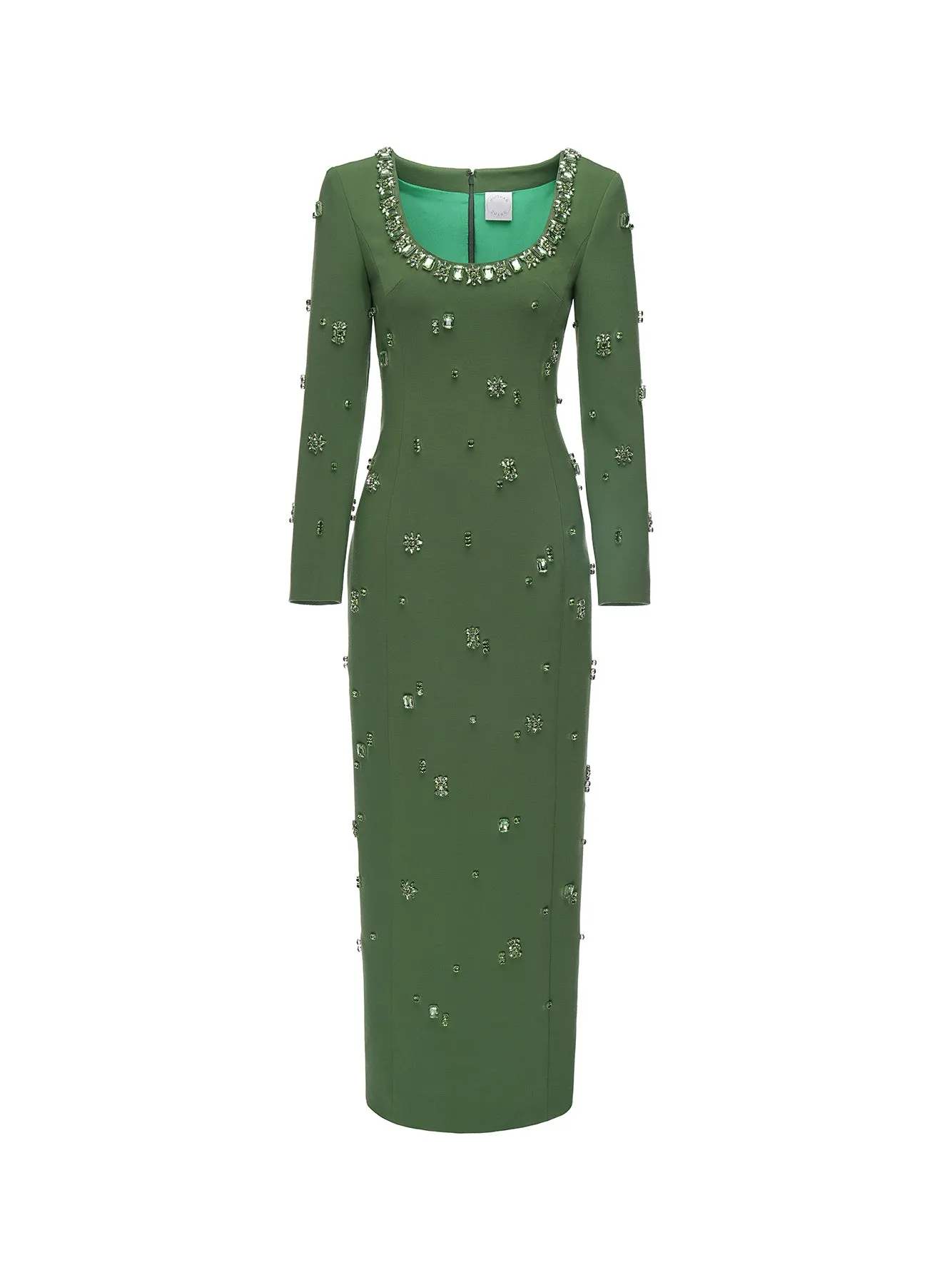 Huishan Zhang - Madelyn Dress in Emerald