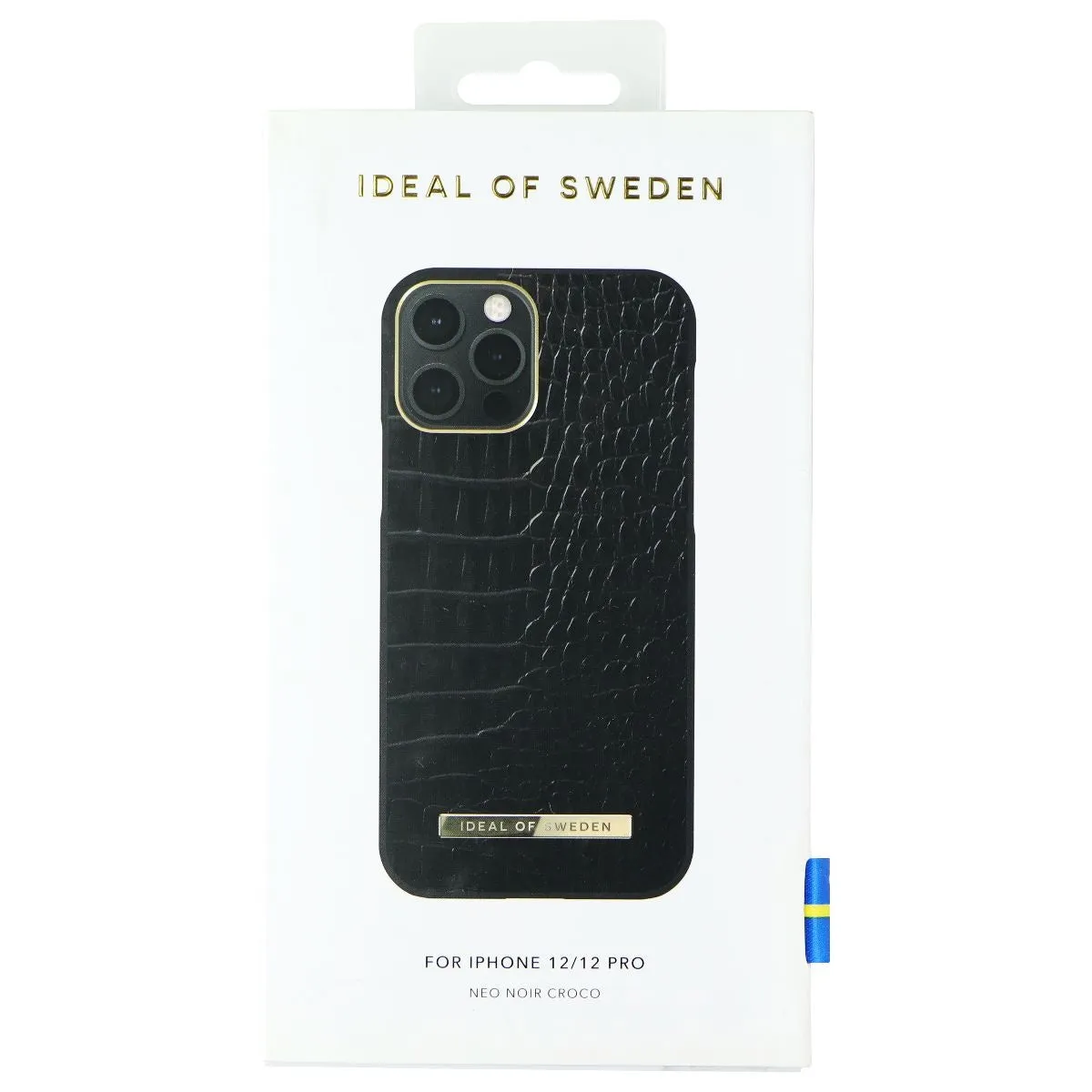 iDeal of Sweden Atelier Case for Apple iPhone 12 and 12 Pro - Neo Noir Croco