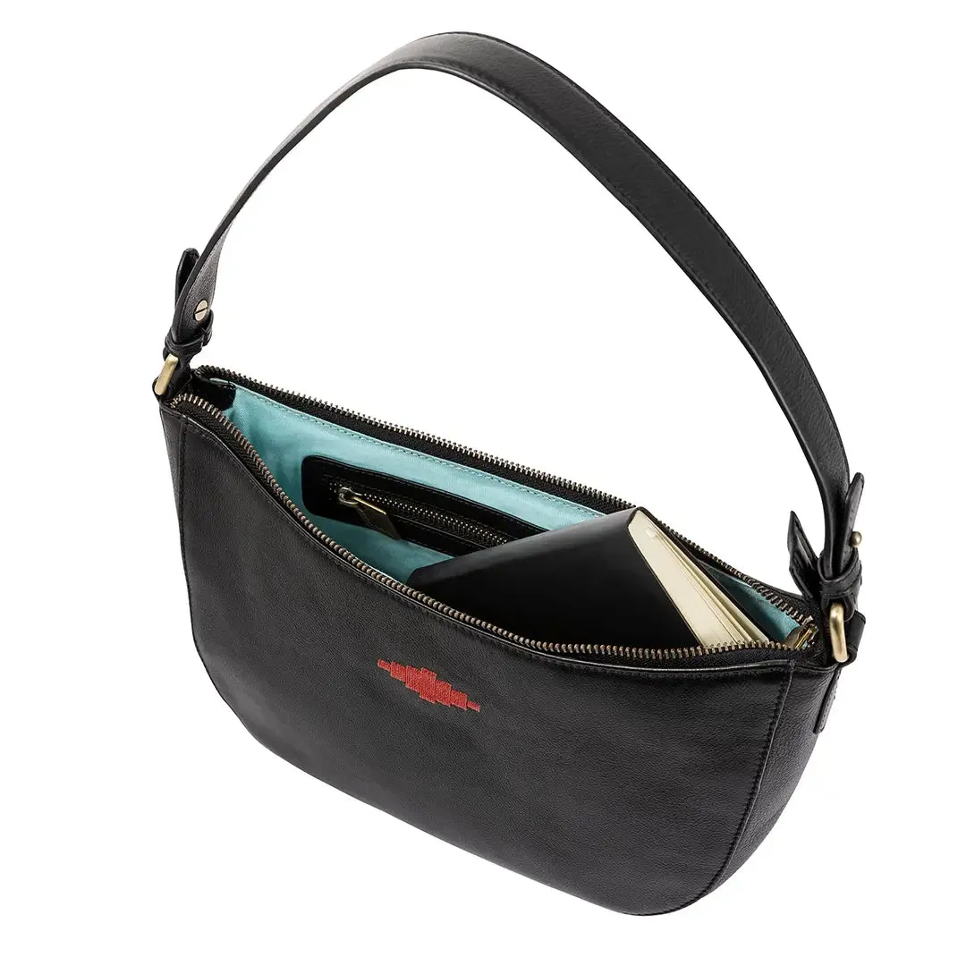 Joven Small Handbag - Black Leather by Pampeano