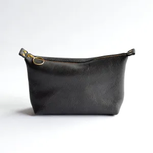 Large Zipper Pouch - Soft Pebbled Leather