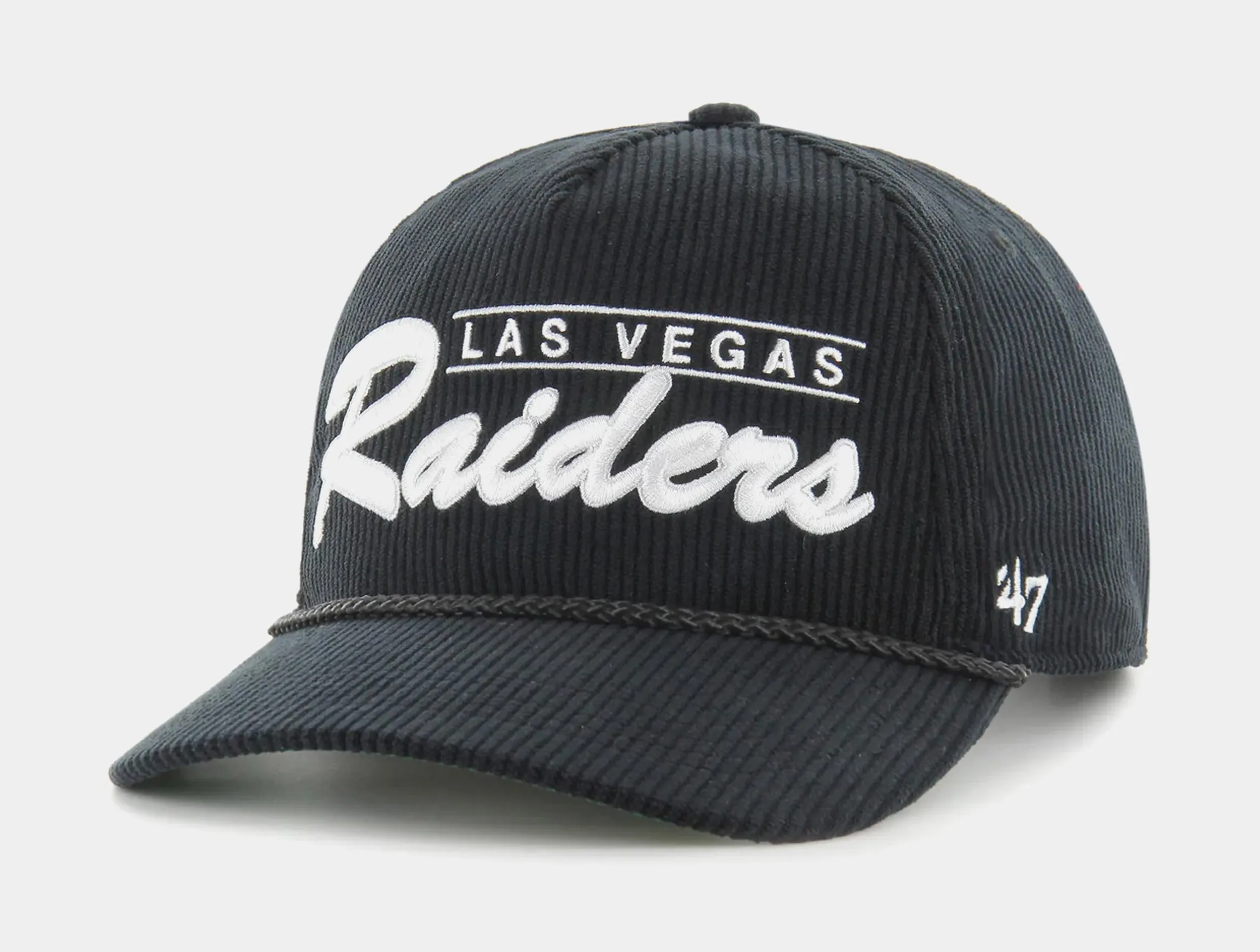 Las Vegas Raiders Gridiron '47 Hitch Relaxed Fit Mens Hat (Black/White)