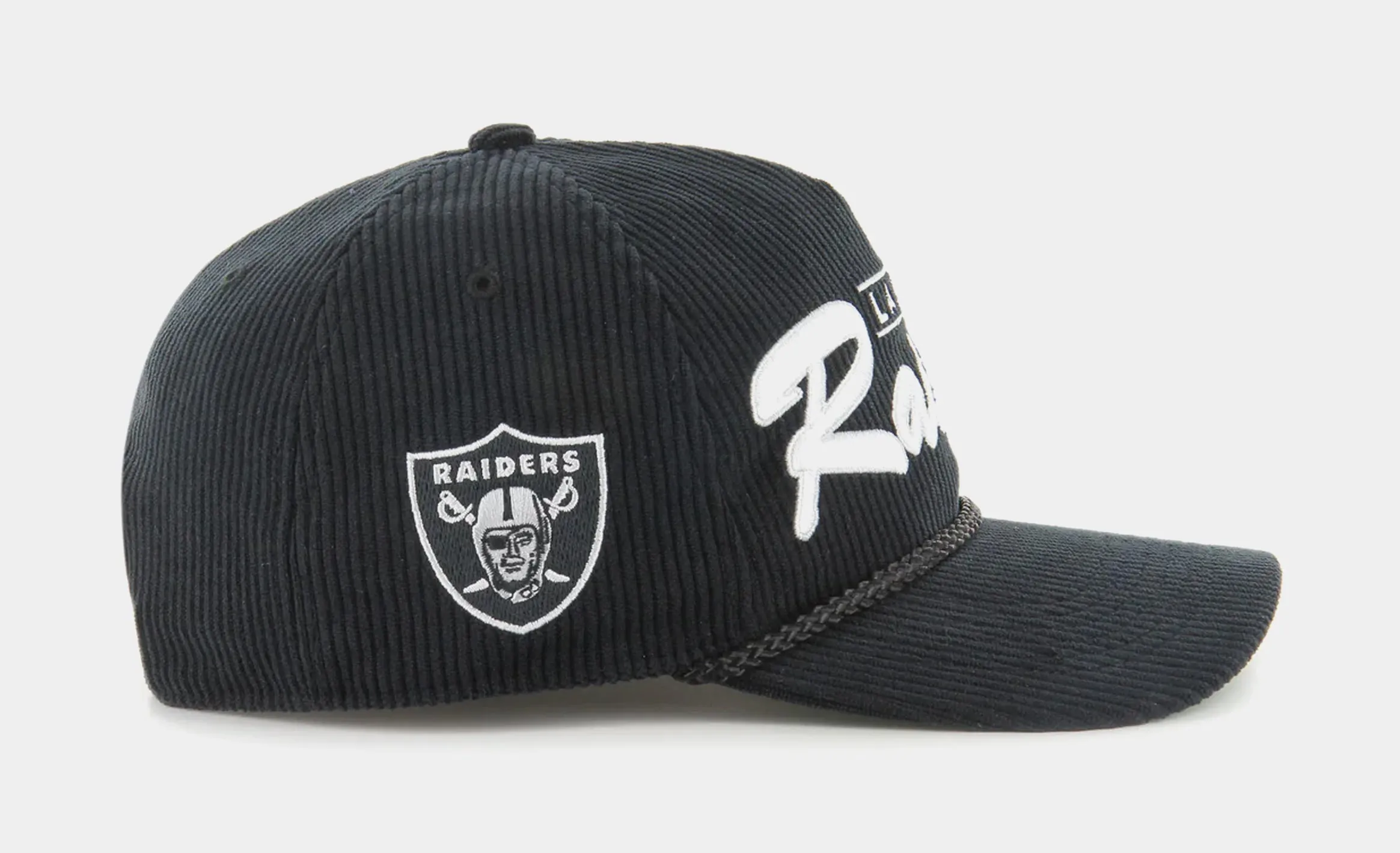 Las Vegas Raiders Gridiron '47 Hitch Relaxed Fit Mens Hat (Black/White)