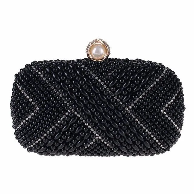 Luxy Moon Pearl Evening Bag Designer