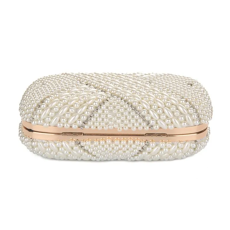 Luxy Moon Pearl Evening Bag Designer