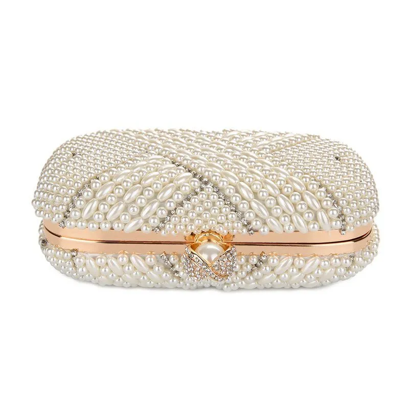 Luxy Moon Pearl Evening Bag Designer