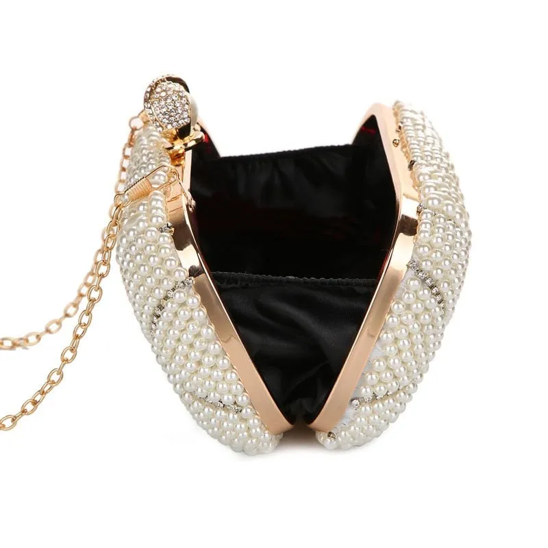 Luxy Moon Pearl Evening Bag Designer