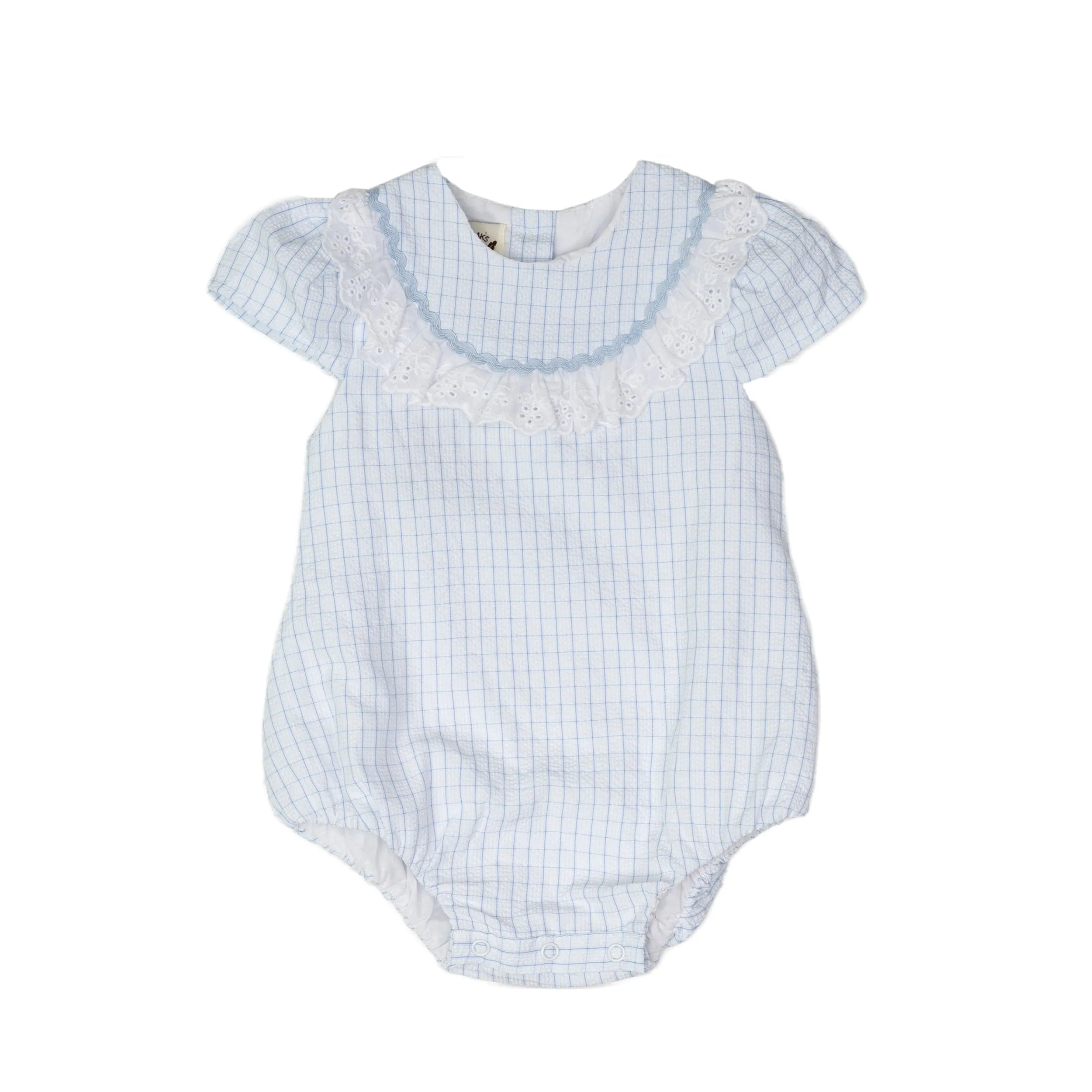 Madeline Blue Windowpane Bubble