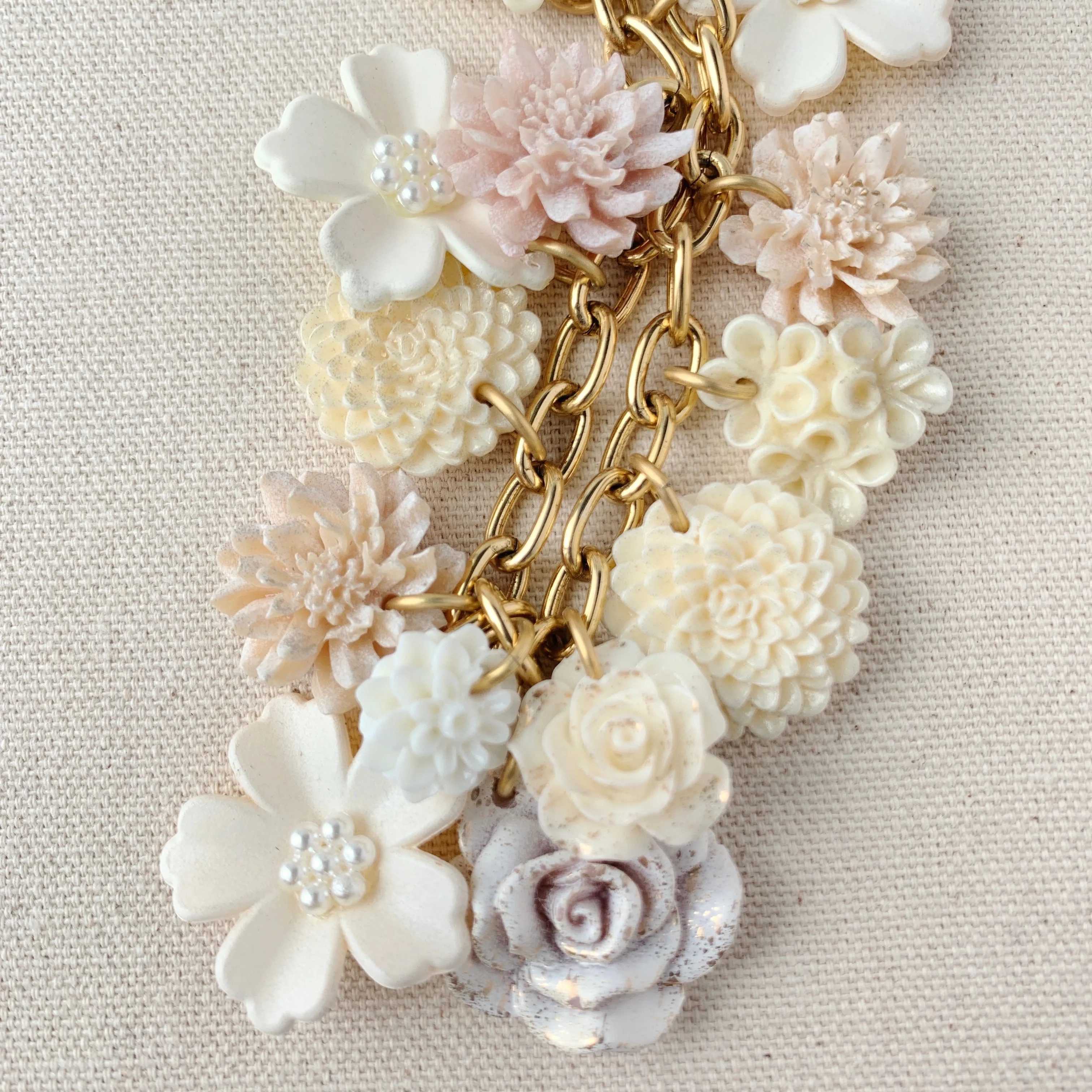 Magnolia Collection Delicate Bouquet Charm Necklace