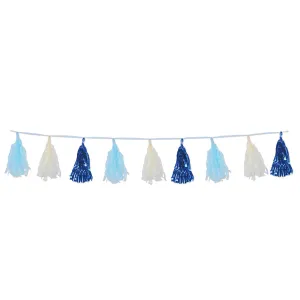 Metallic & Tissue Tassel Garland 9.75in x 8ft Each