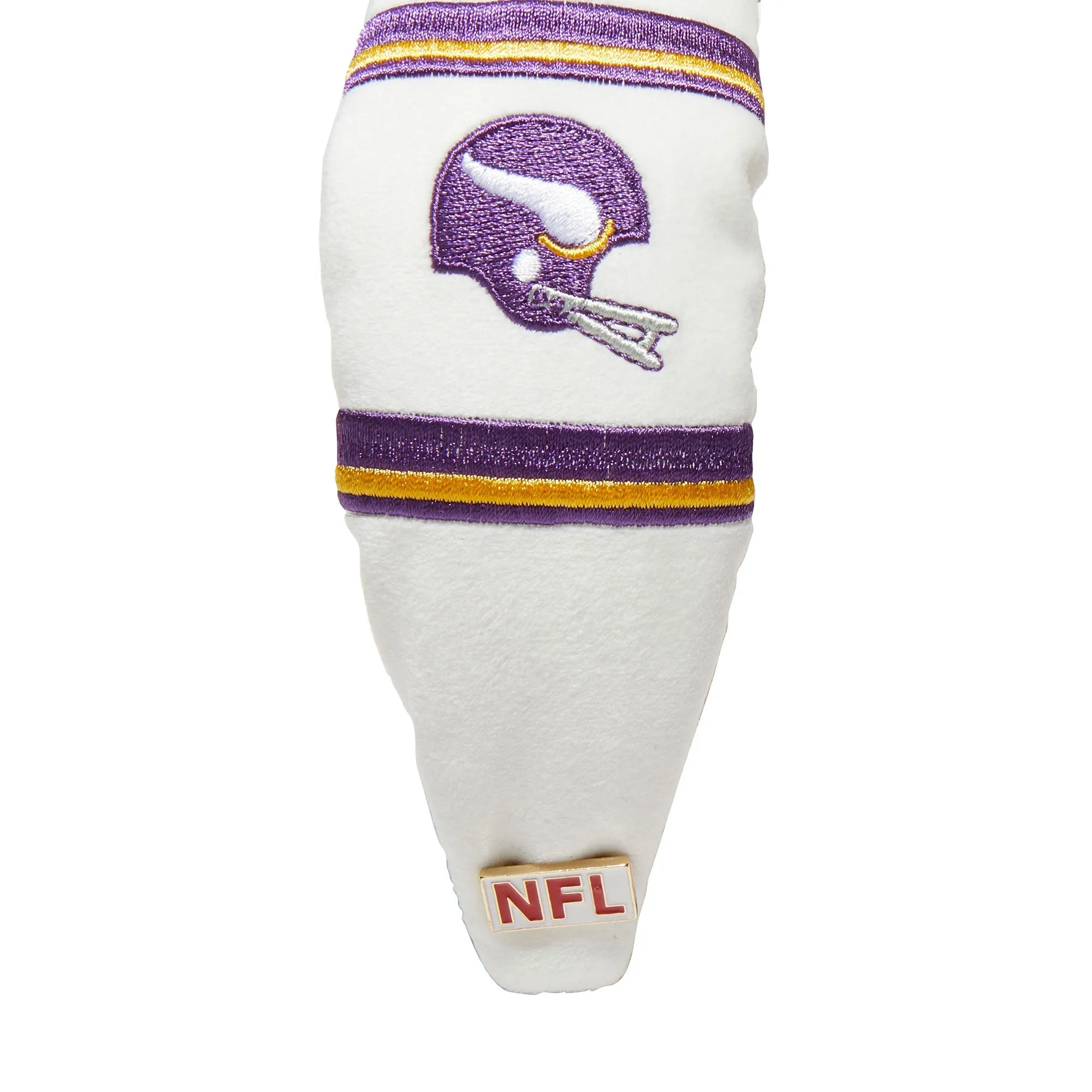 MINNESOTA VIKINGS LELE SADOUGHI X NFL IVORY EMBROIDERED KNOTTED HEADBAND