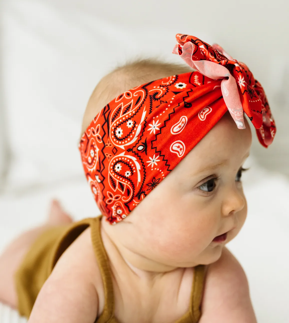 PRINTED FAB: red bandana